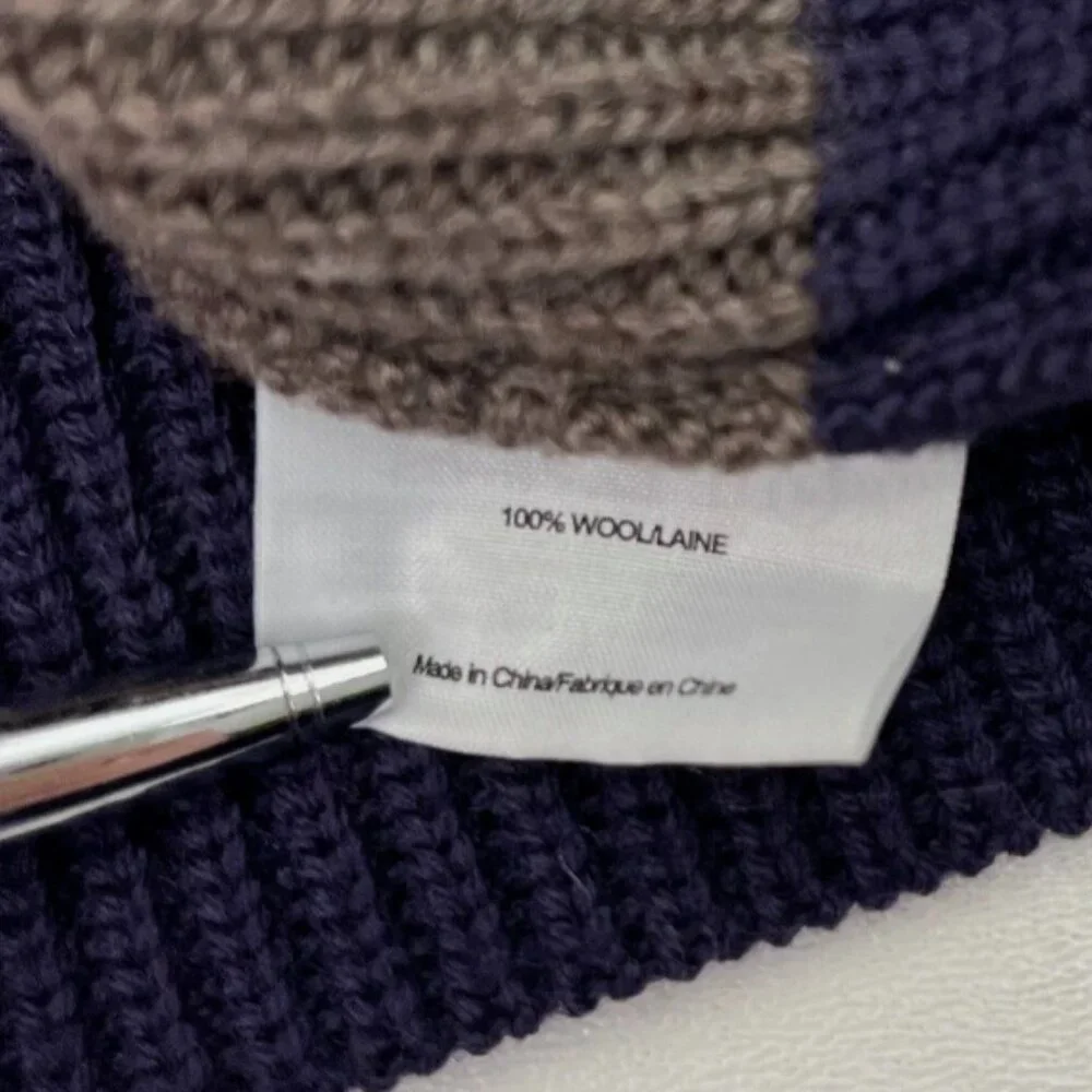Tory Burch Striped 100% Wool Sweater - Picture 11 of 12